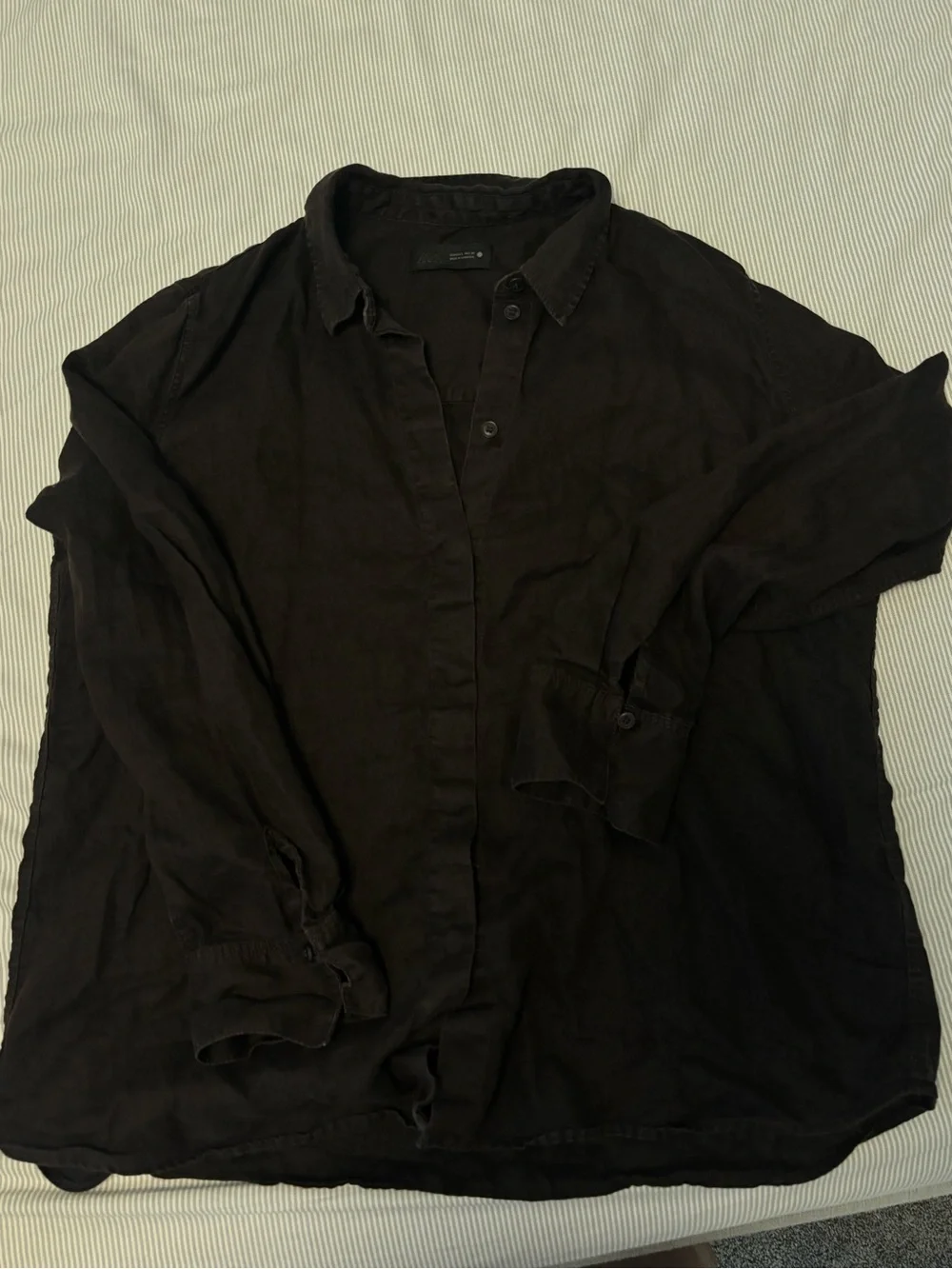 Zara linen set -chocolate brown - Elastic Waist